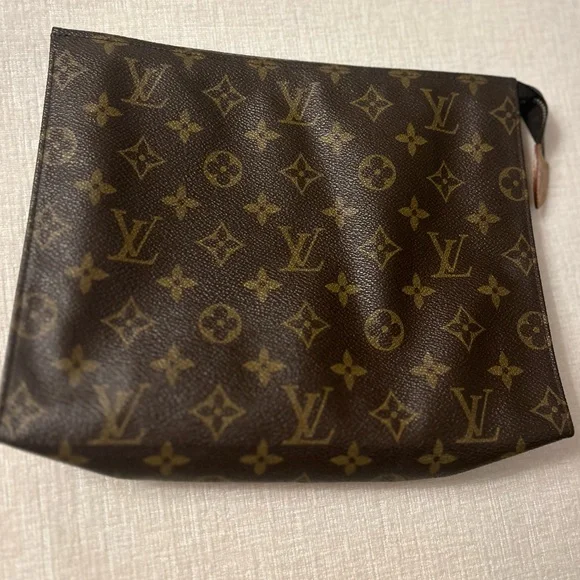 Louis Vuitton Authentic Vintage Monogram Canvas Pouch Cosmetic Bag Clutch - Picture 3 of 12